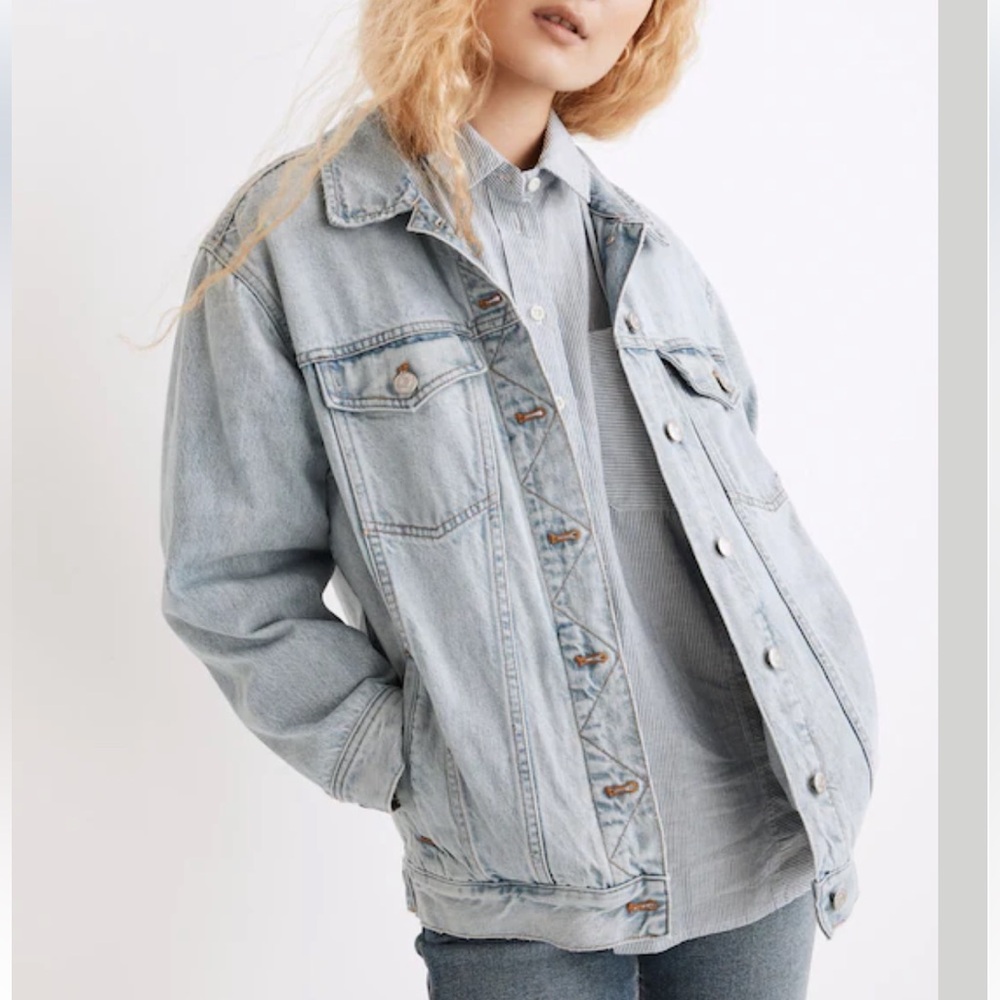 Madewell oversized trucker jean jacket